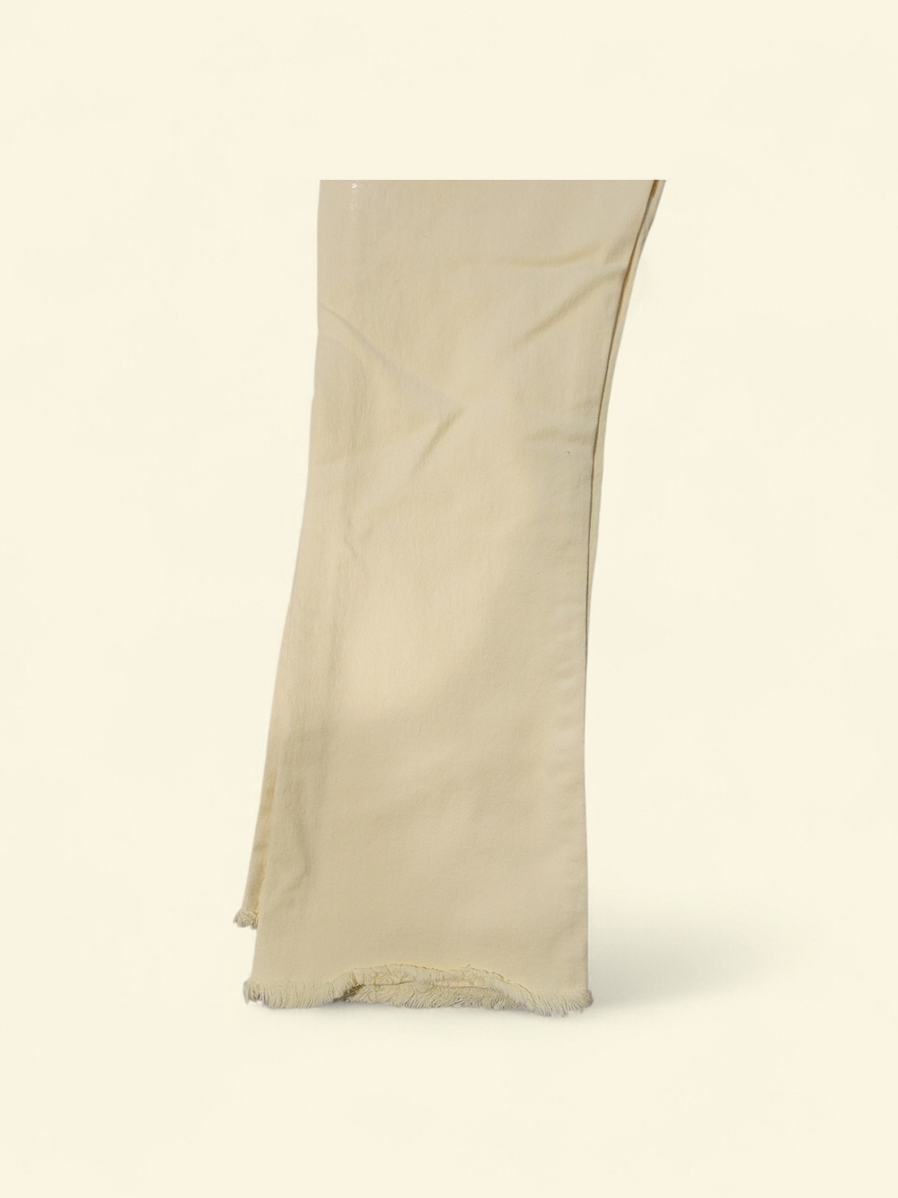 LOFT The Kick Crop High-Rise Pants in Pale Yellow - Picture 2 of 4